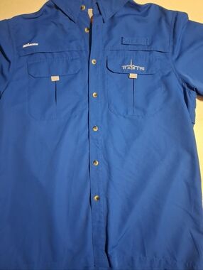 Habit Outdoors Men's Vented Short Sleeve Fishing Shirt Size M